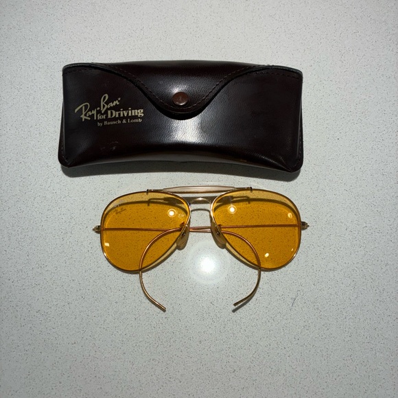 Ray-Ban Sunglasses with Amber Lenses - Picture 1 of 14